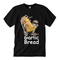 Garlic Bread Skeleton Funny  T-Shirt