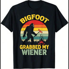 Big Foot Grabbed My Funny Sasquatch For Men Women T-Shirt Unisex Tee