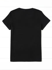 Women’s Born In The 1980s Vintage Cassette Tape Retro Sunset Graphic Short Sleeve T-Shirt, 80s Nostalgia Crew Neck Casual Throwback Top