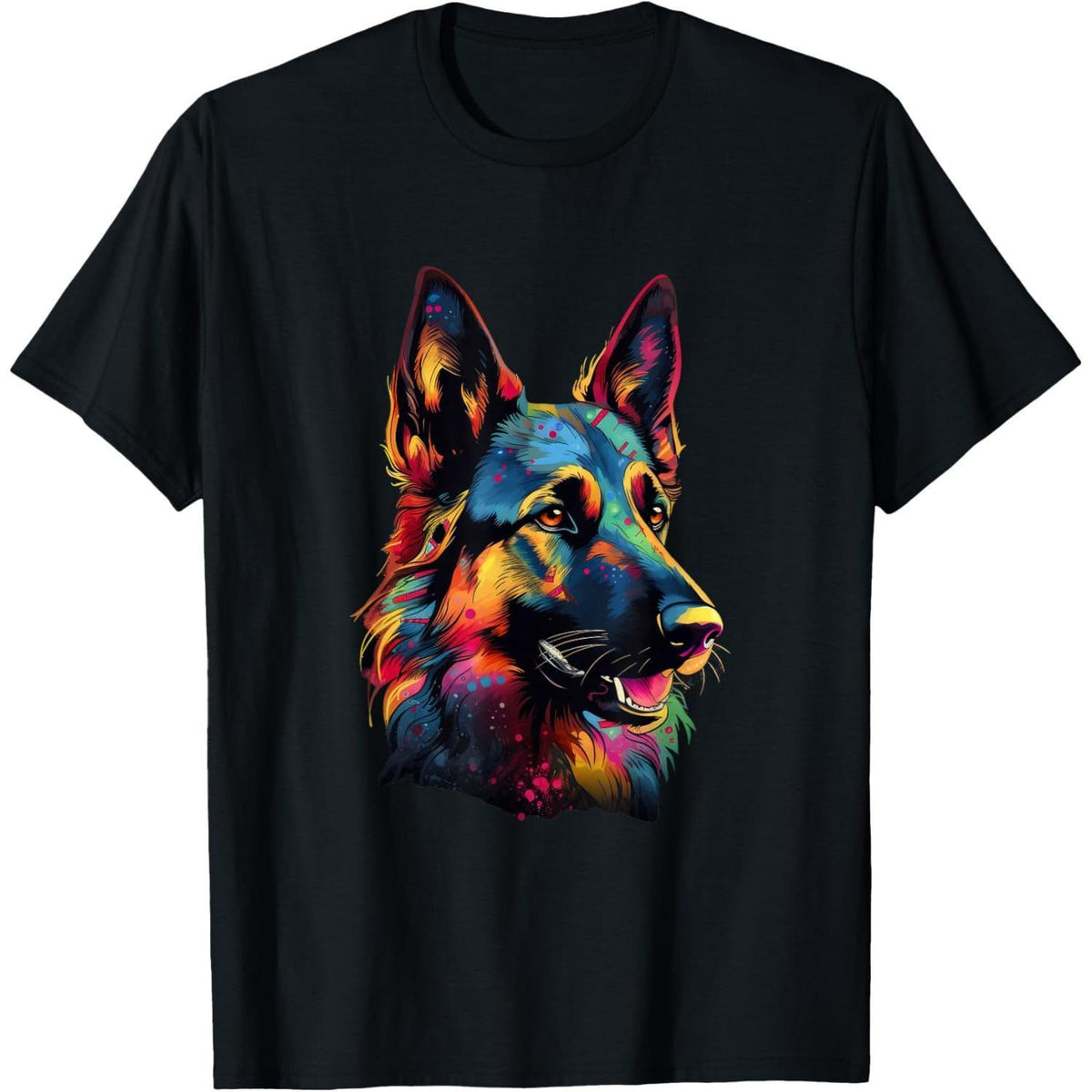 Colorful Pop Art German Shepherd T-Shirt