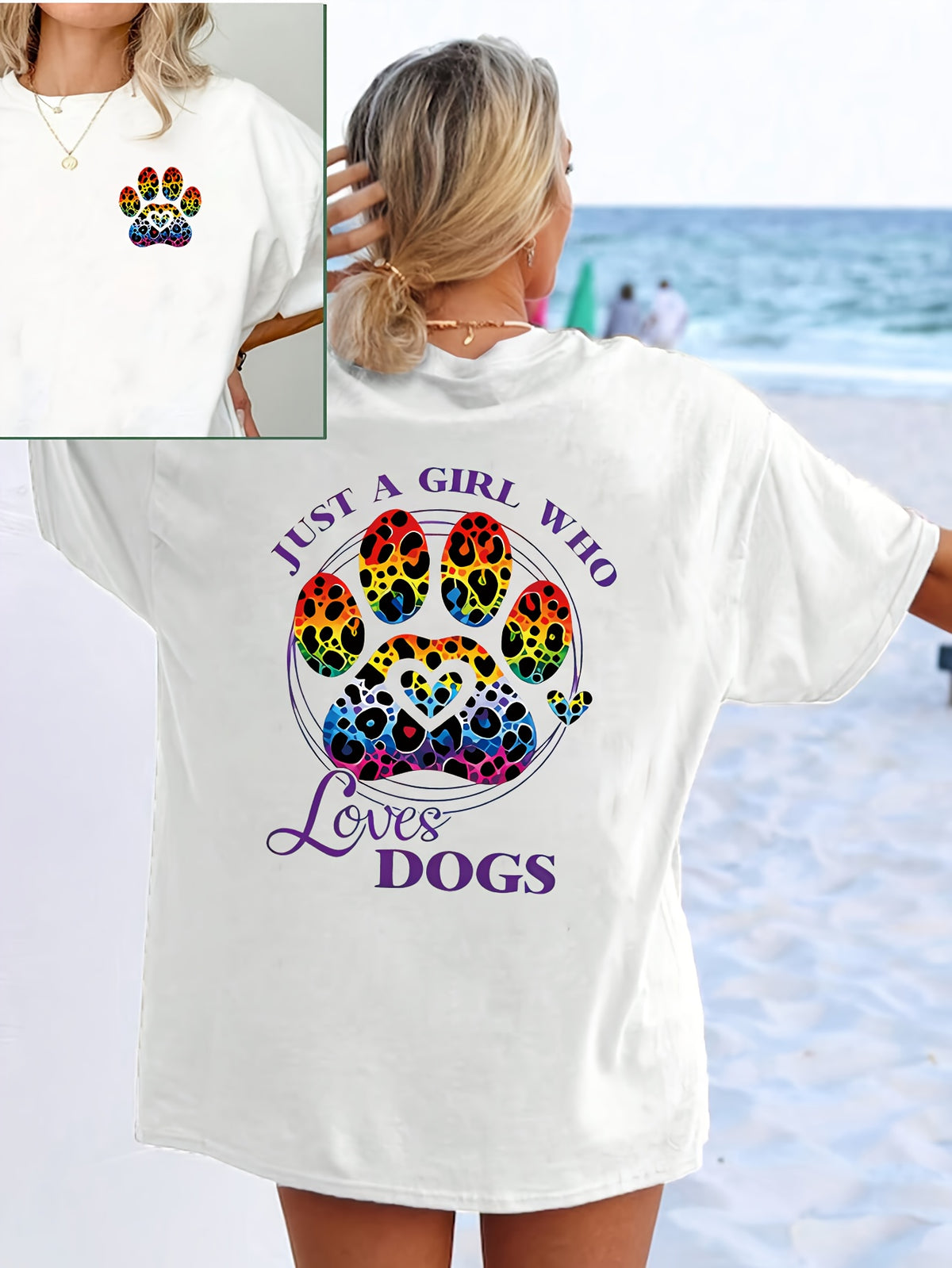 Women's Plus Size Casual Printed Short Sleeve T-Shirt Summer Crew Neck Tops 100%Cotton Women Clothing