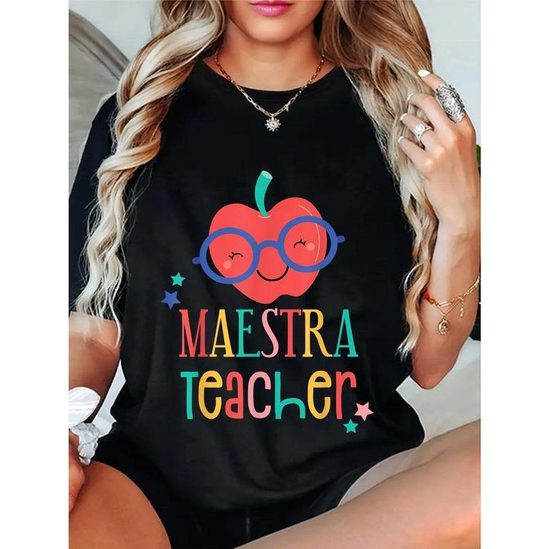 Cute Maestra Teacher Spanish Graphic T-Shirt