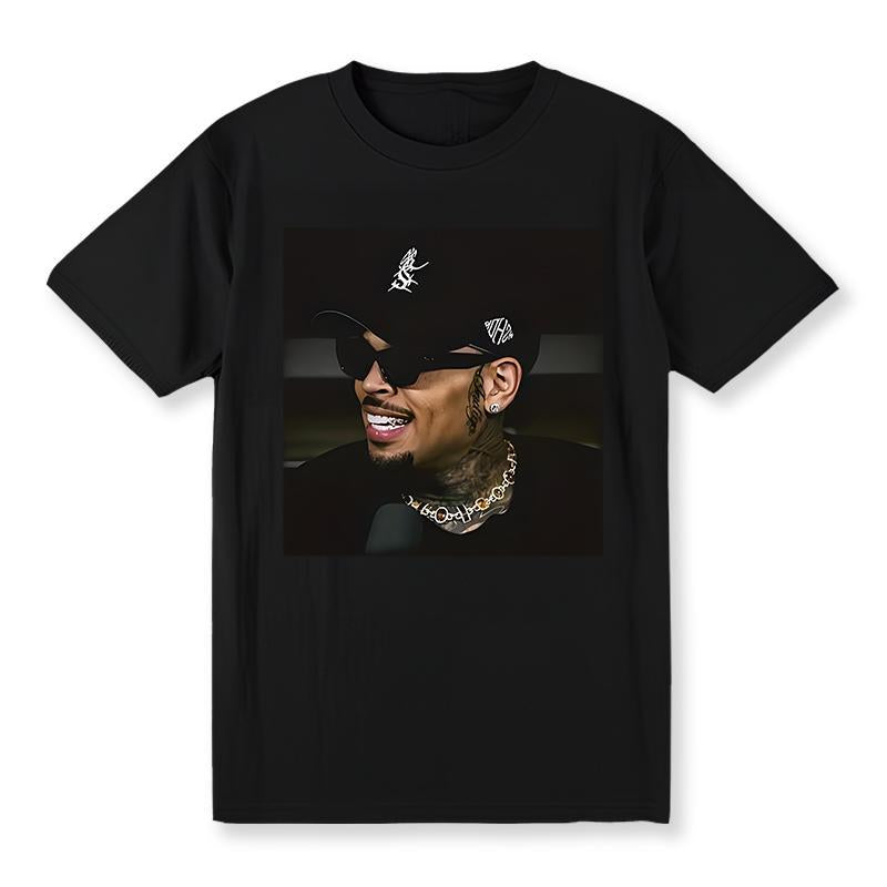 Chris Brown Music Star R&B Fashion Graphic T-Shirt