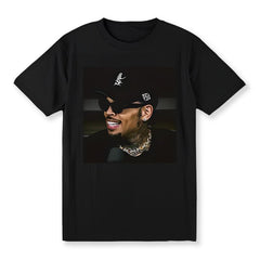 Chris Brown Music Star R&B Fashion Graphic T-Shirt