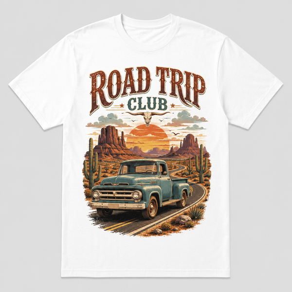 Western Roadtrip Vintage Graphic T-Shirt Desert Unisex Tee06