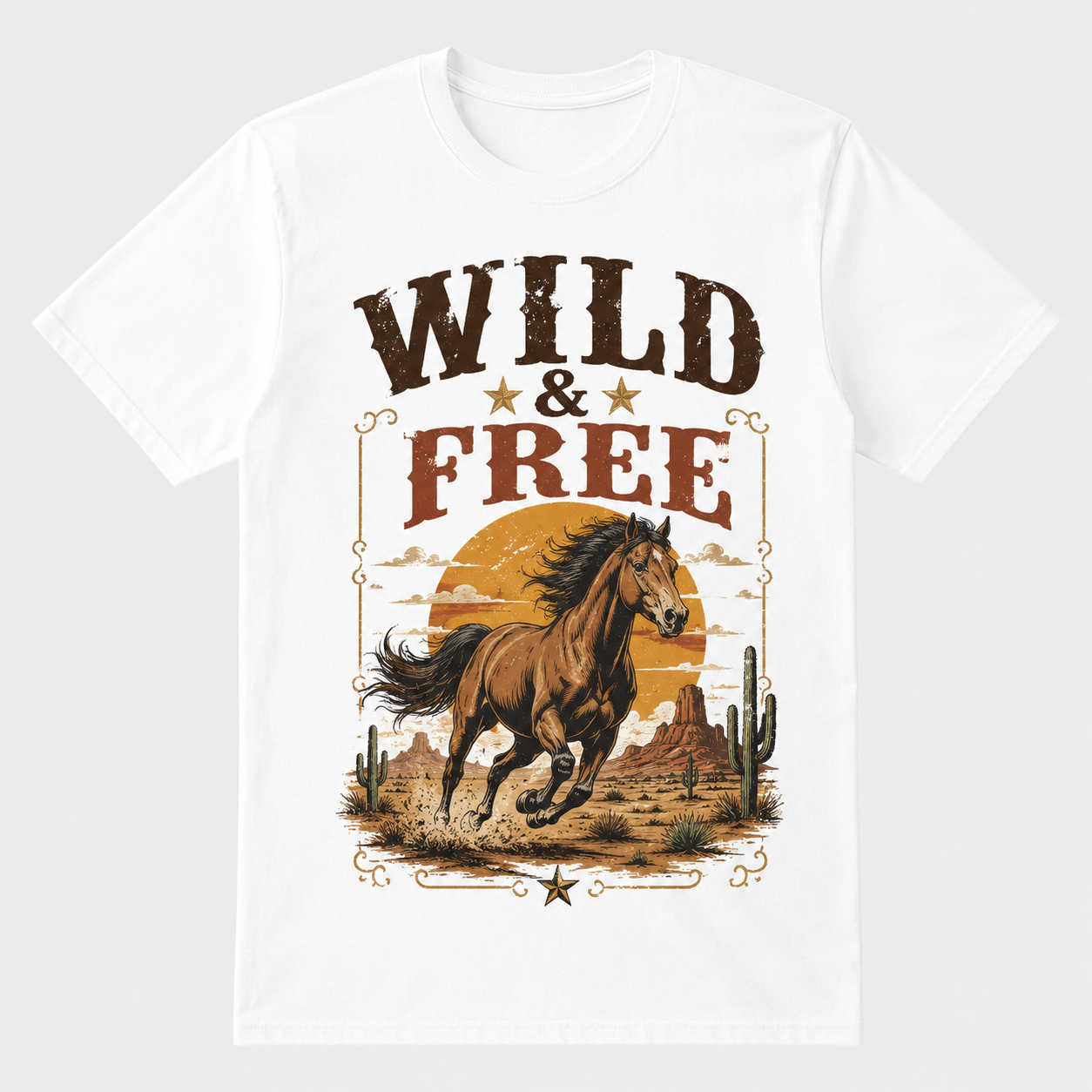 Western Roadtrip Vintage Graphic T-Shirt Desert Unisex Tee07