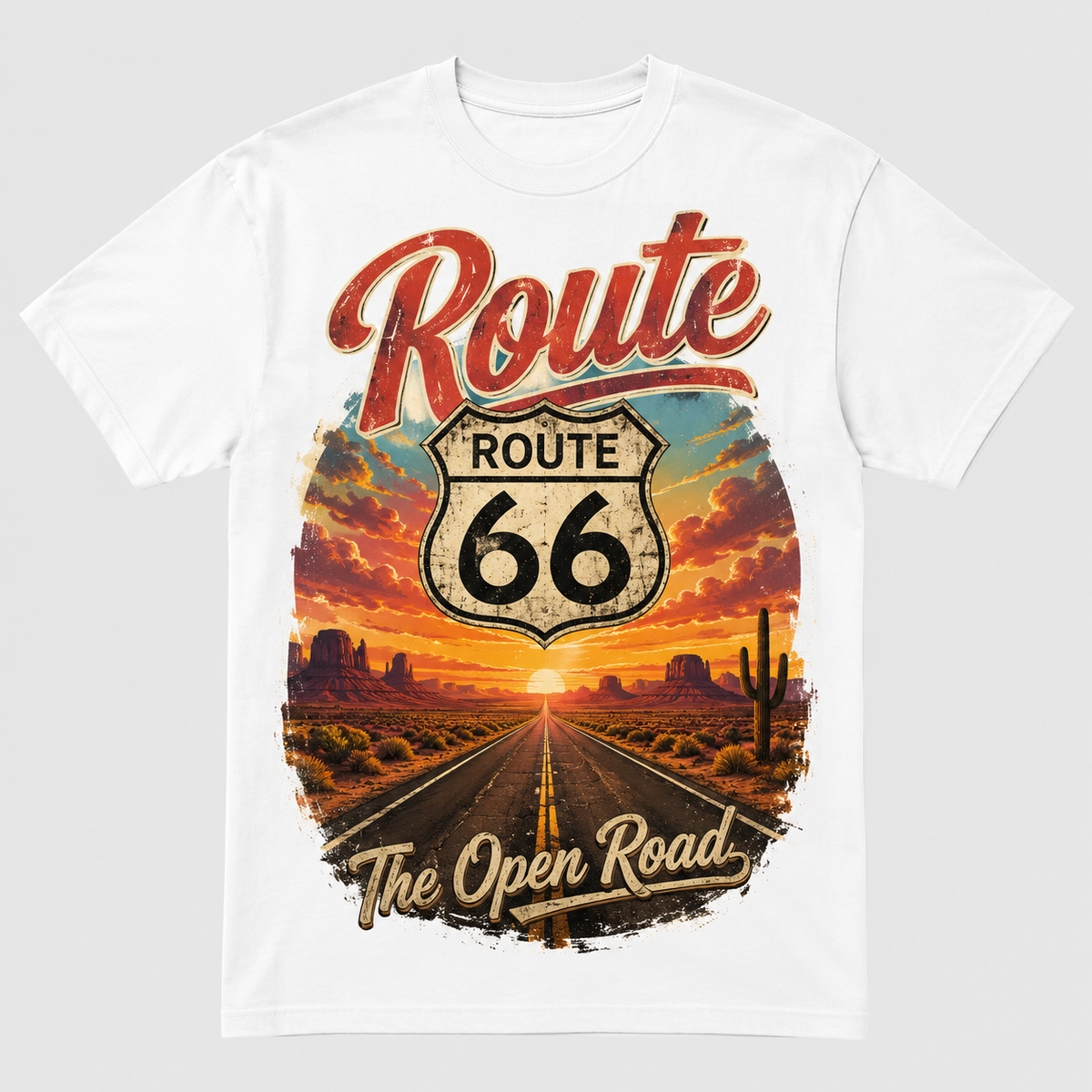 Western Roadtrip Vintage Graphic T-Shirt Desert Unisex Tee08