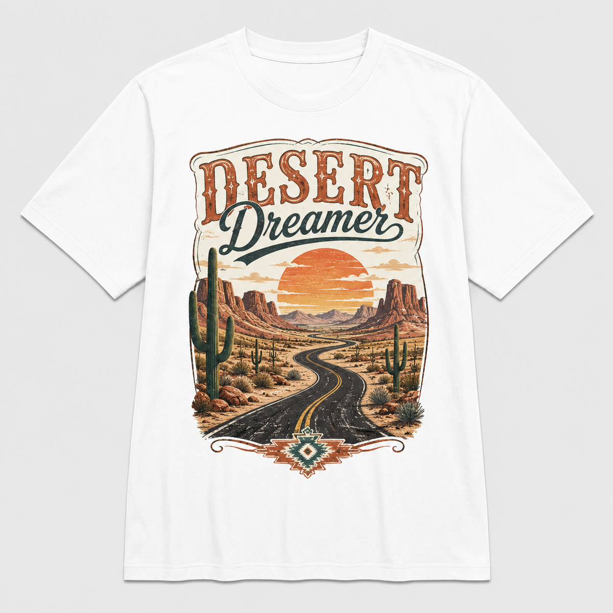 Western Roadtrip Vintage Graphic T-Shirt Desert Unisex Tee09