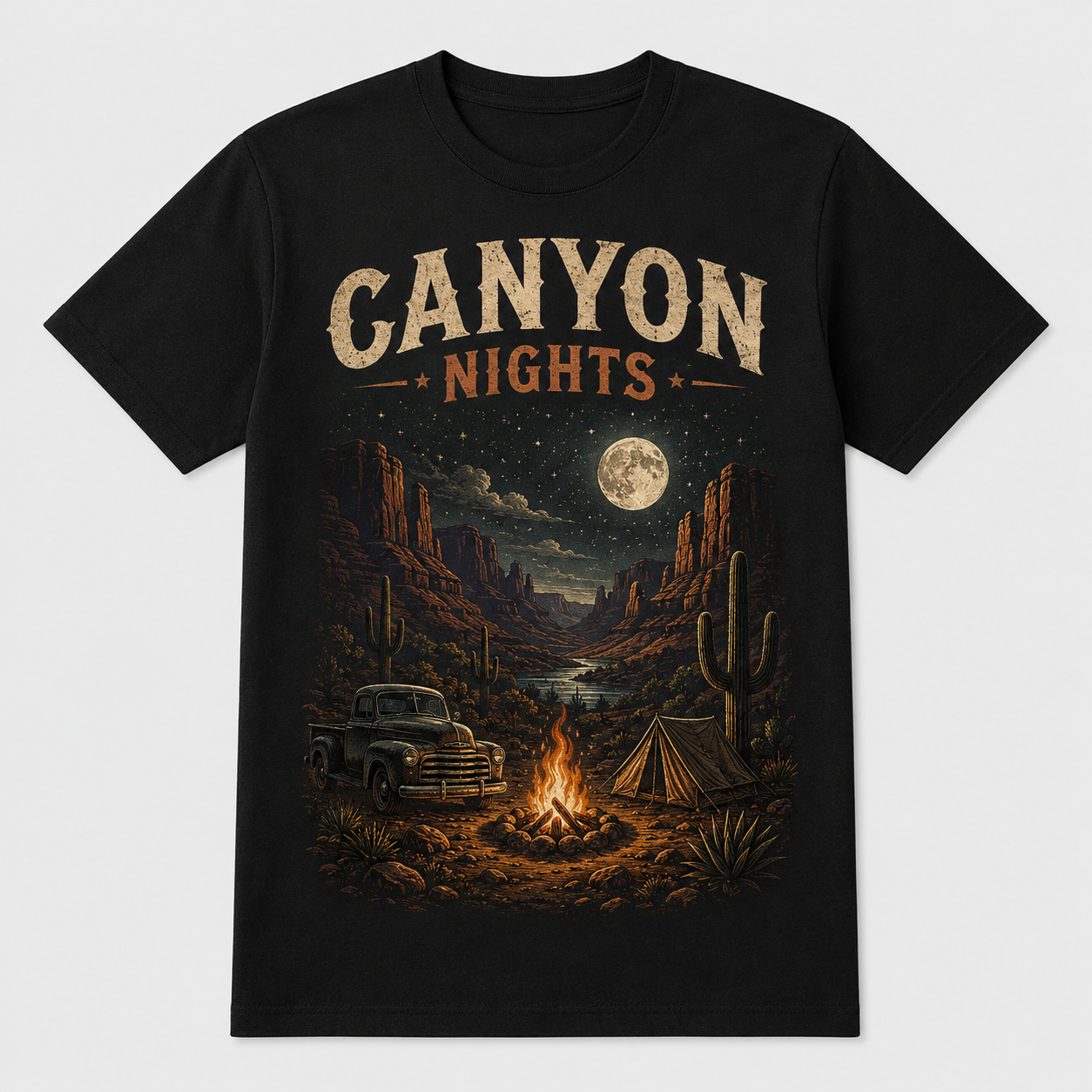 Western Roadtrip Vintage Graphic T-Shirt Desert Unisex Tee02