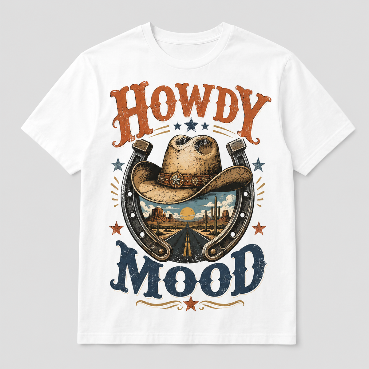 Western Roadtrip Vintage Graphic T-Shirt Desert Unisex Tee03