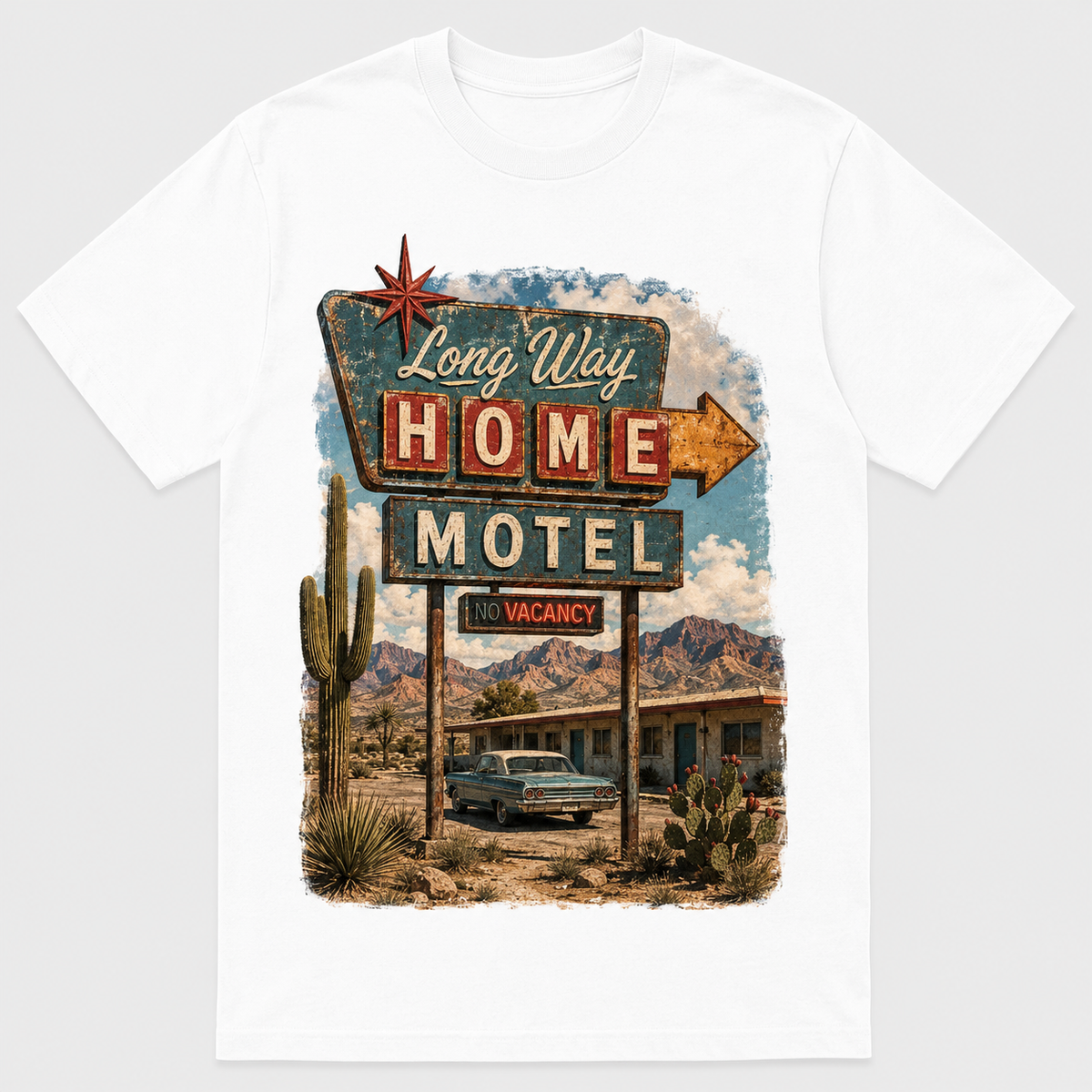 Western Roadtrip Vintage Graphic T-Shirt Desert Unisex Tee05