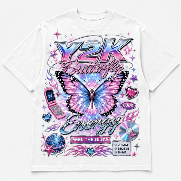 Y2K Energy Aesthetic Graphic T-Shirt Retro Unisex Tee01