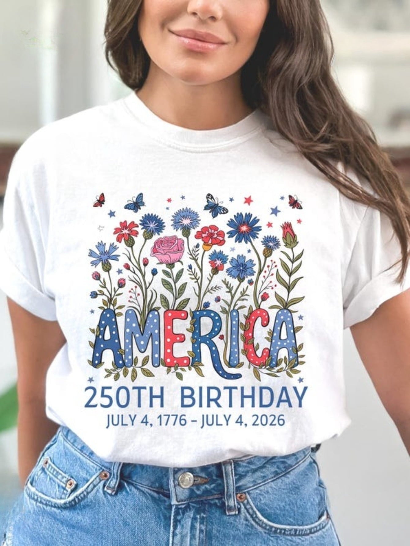 America 250th Birthday Shirt - July 4 2026 USA Semiquincentennial Tee, 250 Years T-Shirt