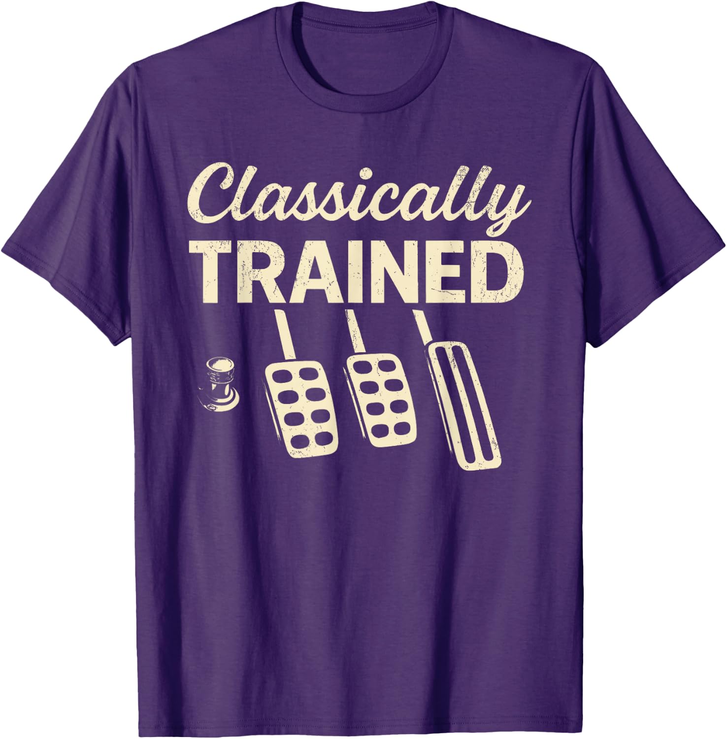 Classically Trained with Dimmer Manual Car Pedals Driving Unisex T-Shirt