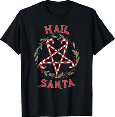 Hail Santa Christmas Krampus Clothing T-Shirt funny t-shirt