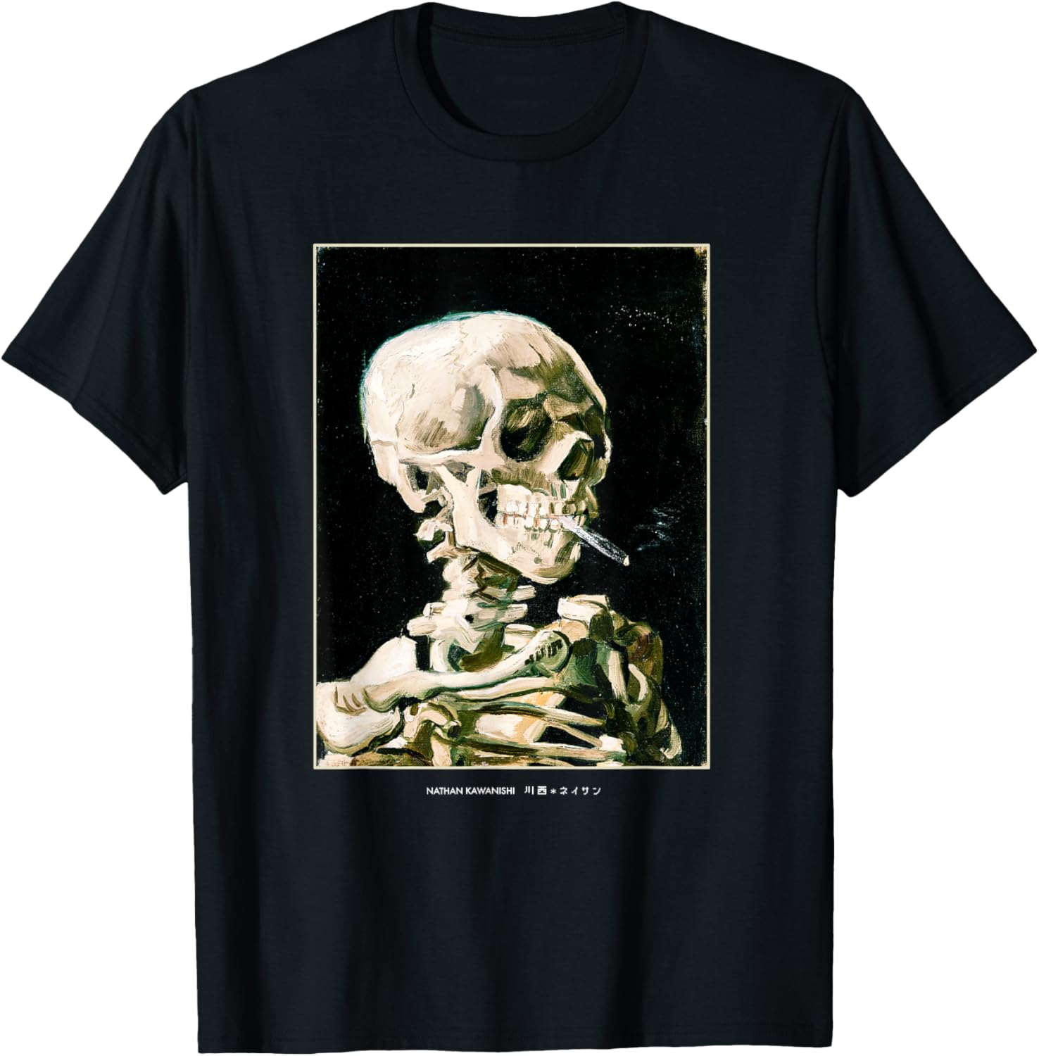 Aesthetic Skeleton Streetwear Skull Graphic Art Tee T-Shirt