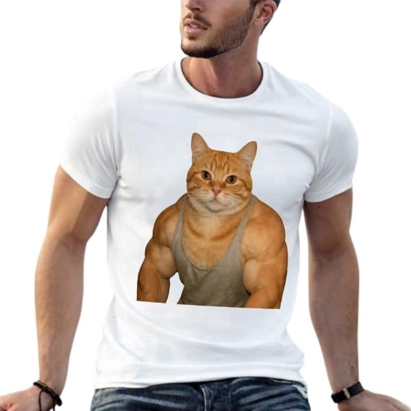 Buff Cat Mode Activated Tee ,My Cat’s Secret Gym Routine shirt ,Protecc And Attacc Buff Cat Tee valentines day gift for him&her
