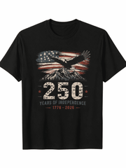 Commemorative T-shirt for the 250th Anniversary of U.S. Independence – Patriotic Vintage Style, Unisex