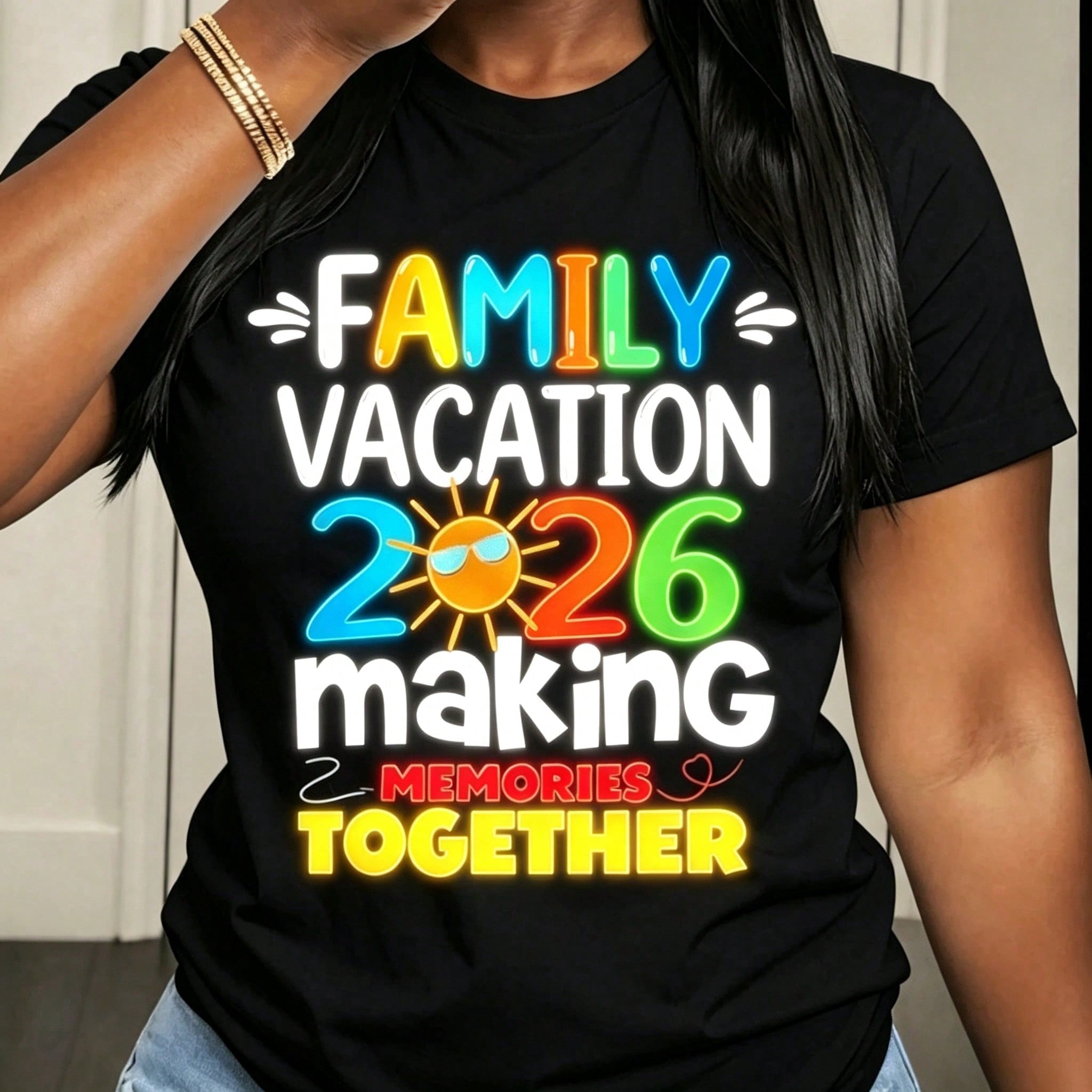 Family Vacation 2026 Making Memories Together T-Shirt Summer Travel Gift For Family Getaway Trip Outfit Matching Shirts