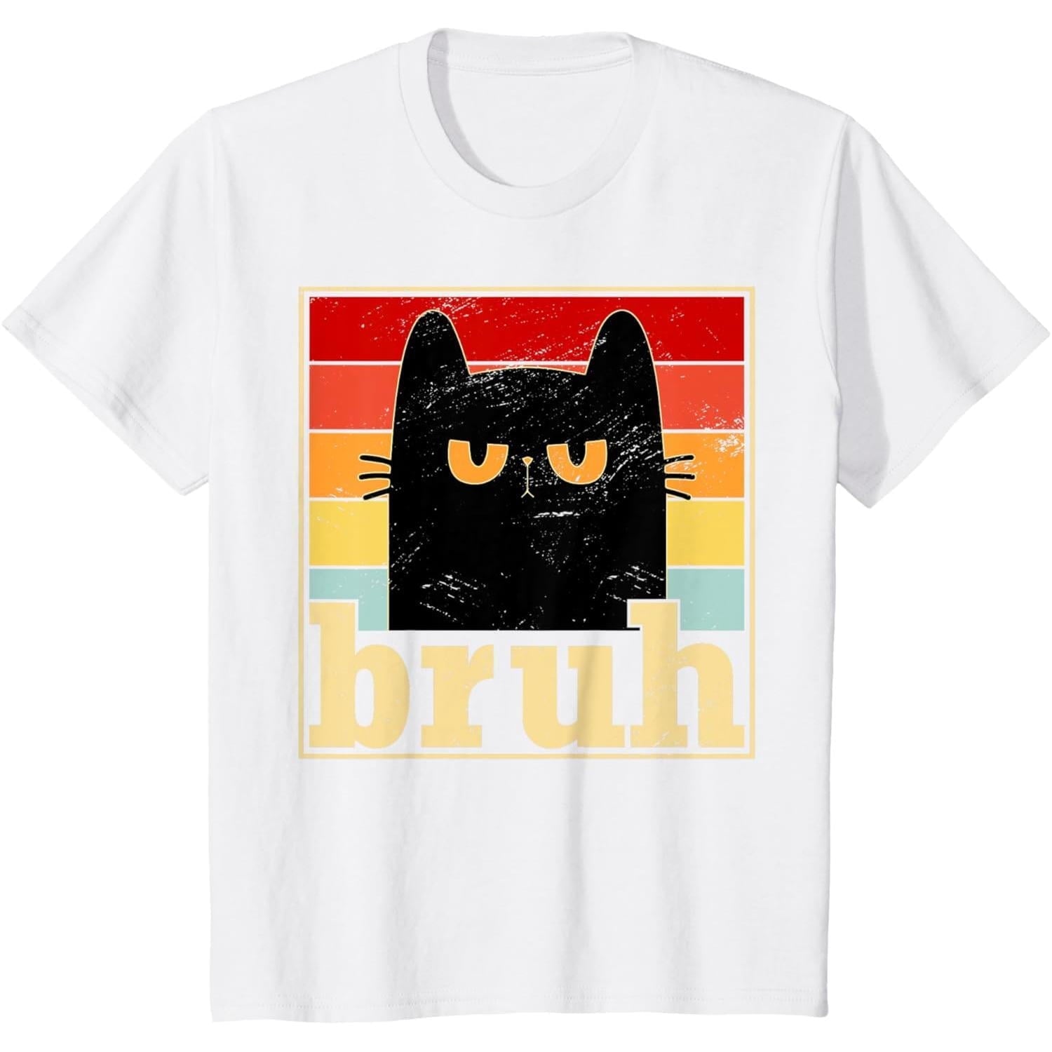 Funny Bruh Cat Meme Shirt for Men Women T-Shirt