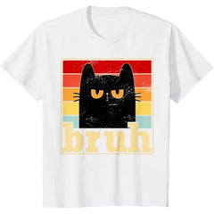 Funny Bruh Cat Meme Shirt for Men Women T-Shirt