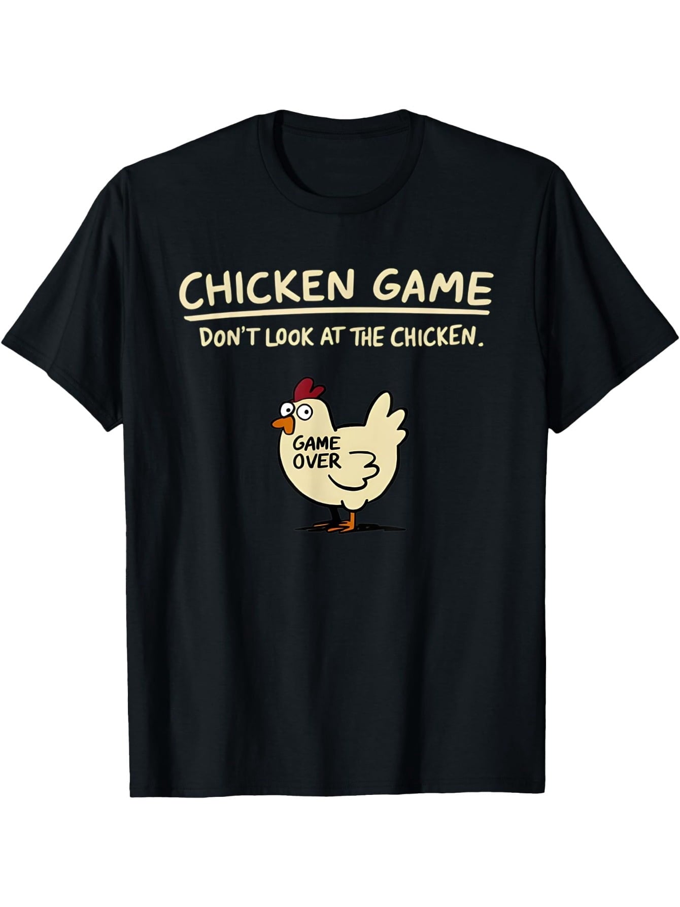 Funny Chicken Graphic T Shirt for Men Women, Cute Cartoon Farm Animal Humor Tee, Casual Short Sleeve Cotton Shirt for Everyday Wear