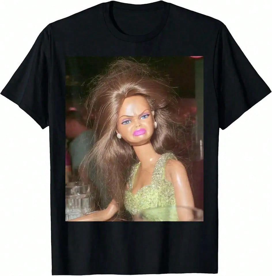Funny Disgusting Doll Face Meme Hilarious Sarcastic Gift Tee T-Shirt