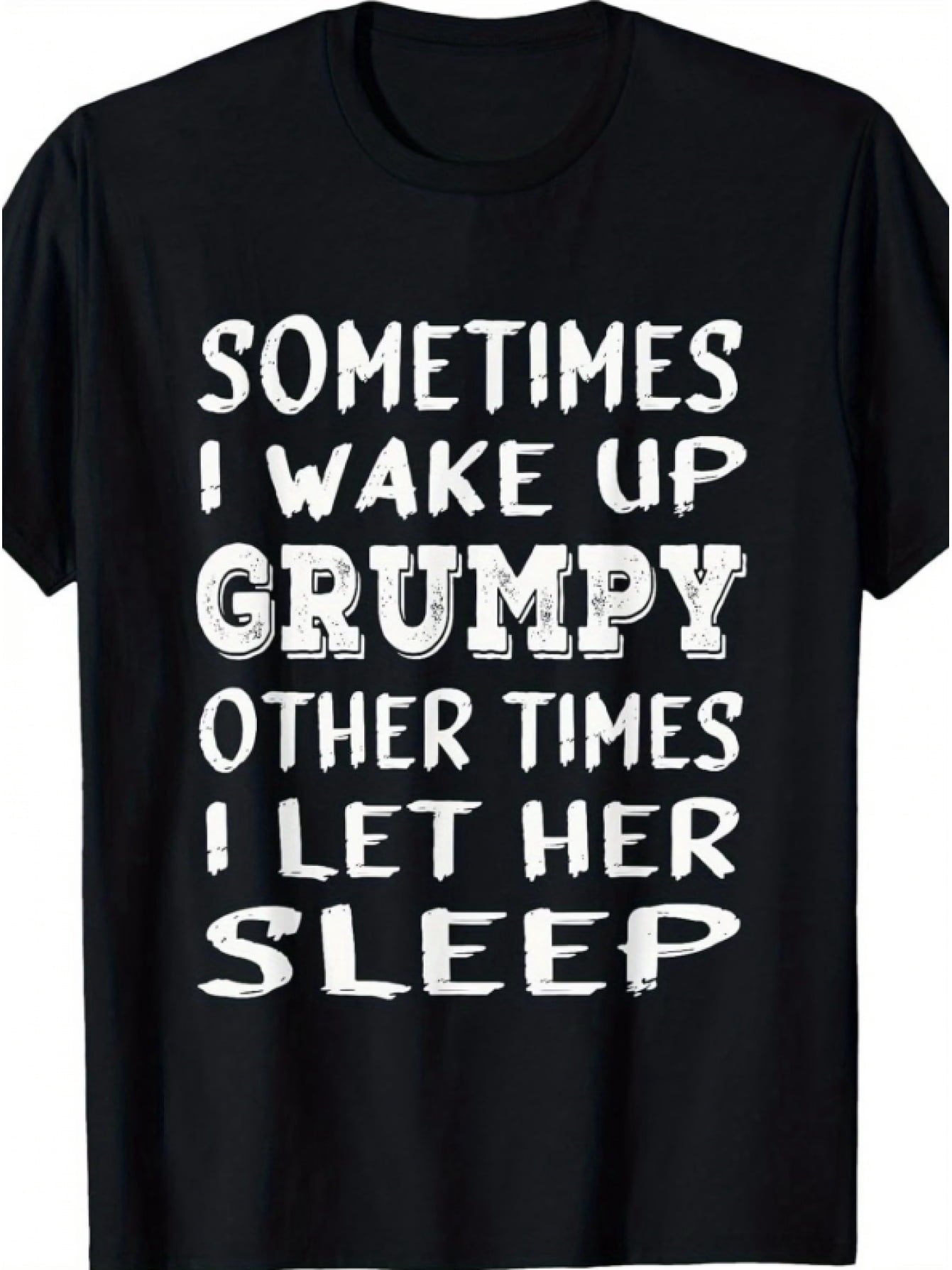 Funny Husband T Shirt for Men, Grumpy Morning Humor Graphic Tee, Casual Short Sleeve Cotton Shirt, Father's Day Gift for Husband Dad