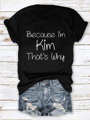 Funny Name Statement Graphic T‑Shirt for Women, Casual Slogan Short Sleeve Crewneck Tee