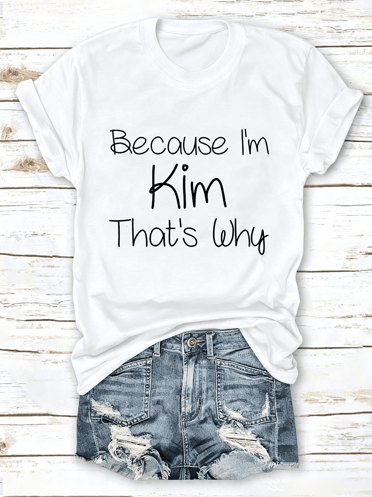Funny Name Statement Graphic T‑Shirt for Women, Casual Slogan Short Sleeve Crewneck Tee