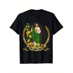 Funny San Judas de Tadeo: Mexico's Defender of Lost Causes T-Shirt100% Cotton
