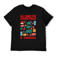 Graphic Tee [all I Want for Christmas Is U] Funny T-shirt Unisex Gift Idea Holiday Vibe