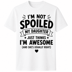 I Love My Funny Daughter - Yes, She Bought Me This Shirt” Funny Mother‘s\Father‘s Day T-Shirt - Mom Dad Humor Graphic Tee, Unisex Casual Top