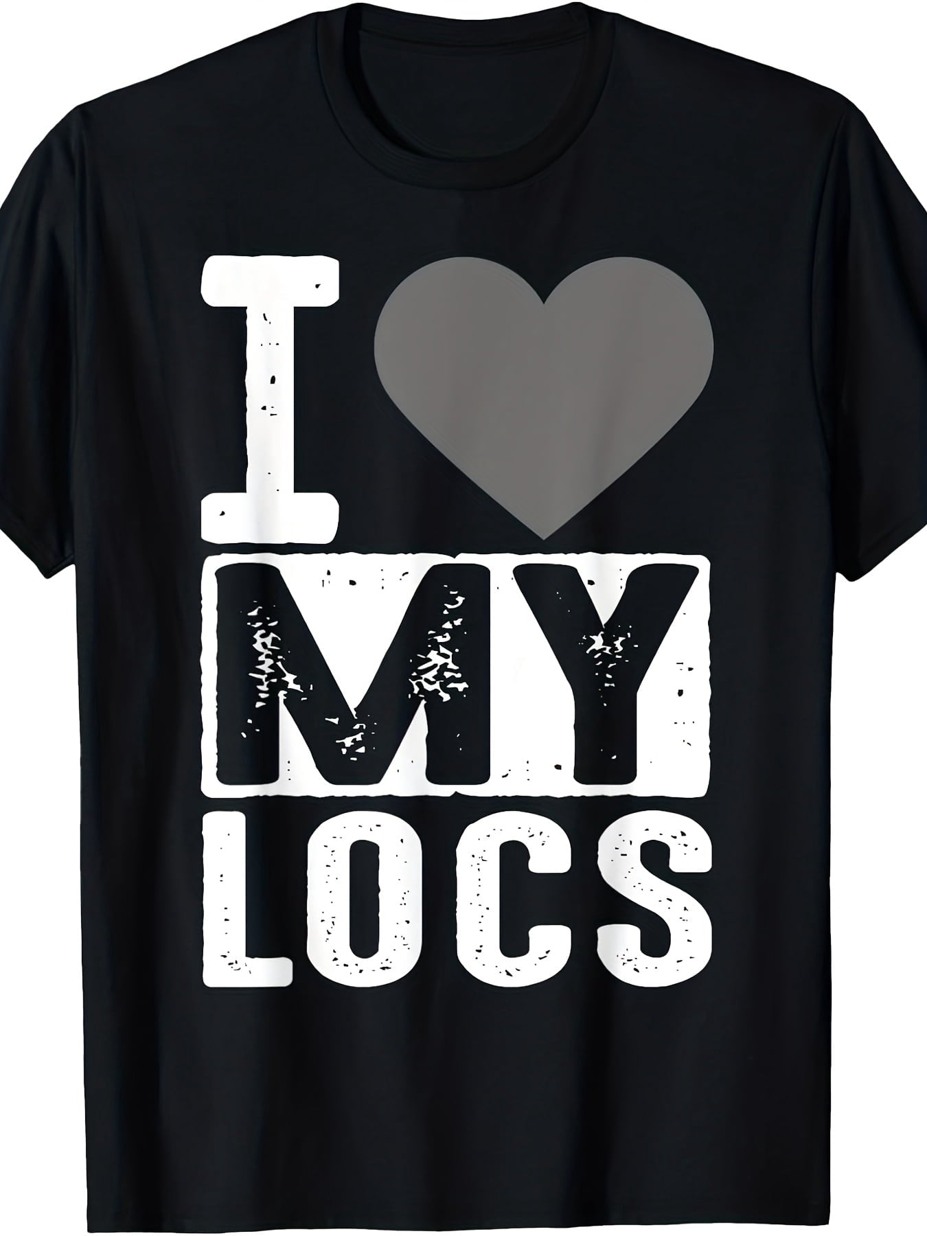 I Love My Locs Graphic T-Shirt for Men & Women, Natural Hair Pride Tee, Dreadlocks Inspired Short Sleeve Crew Neck Casual Shirt, Gift for Loc Lovers
