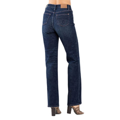 Judy Blue Women's High Waist Button-Fly Straight Jeans, 88598