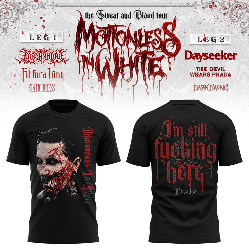 Limited Edition The Sweat & Blood Tour 2026 Tshirt
