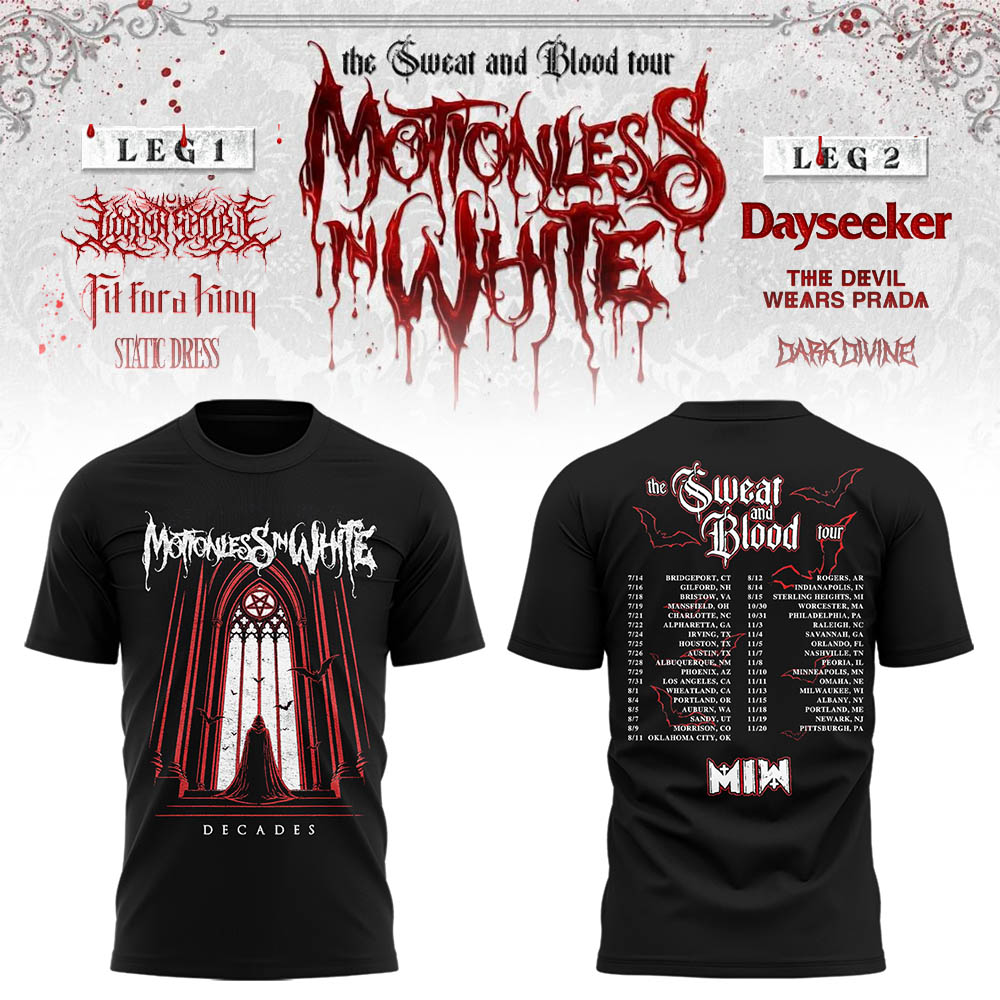 Limited Edition The Sweat & Blood Tour 2026 Tshirt