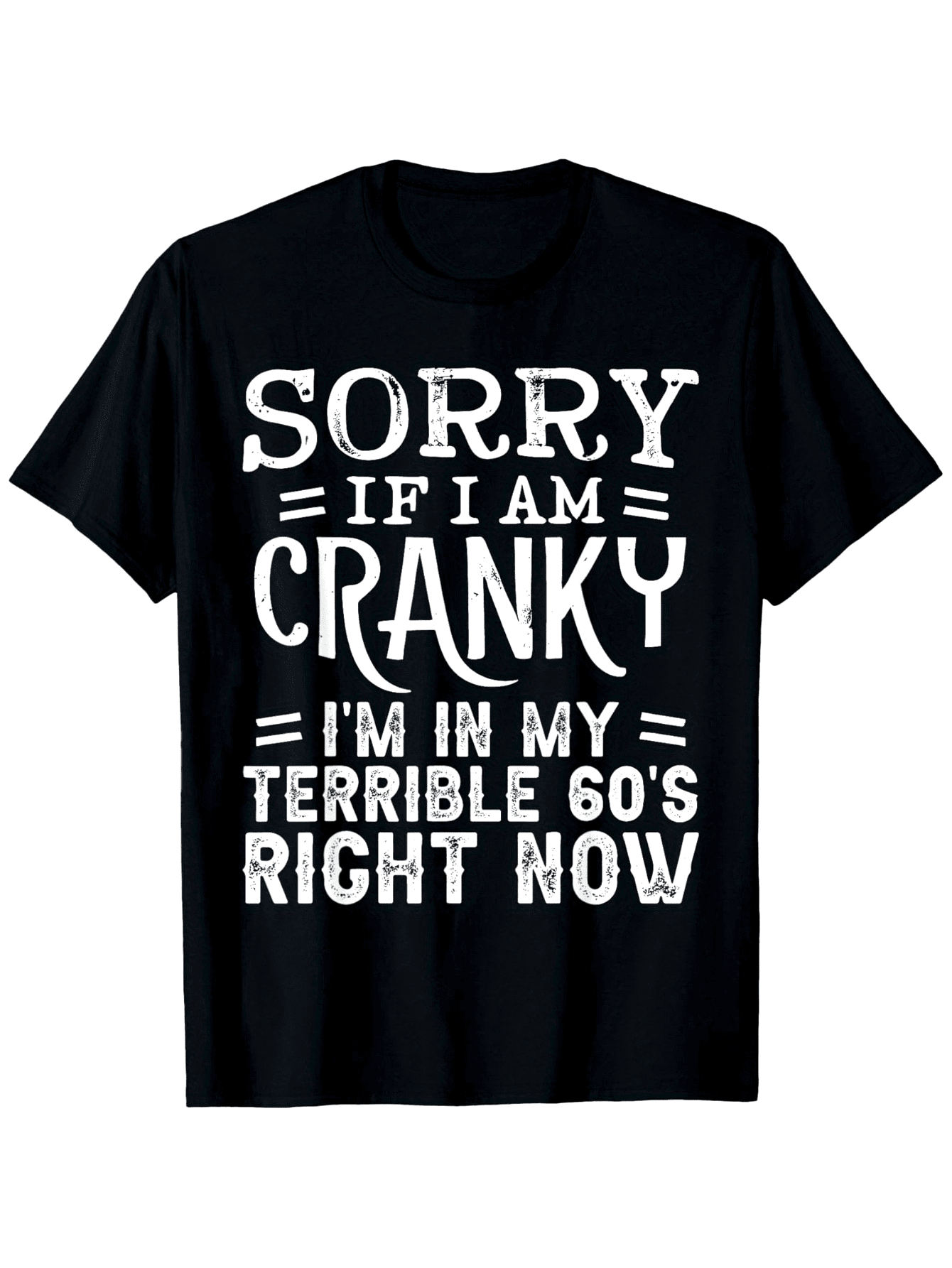 Men'S Black Trendy T-Shirt Featuring a Humorous Slogan, Made from Heavyweight