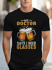 Men's 3D Printed • Beer Black • Sports Outdoor T-shirt