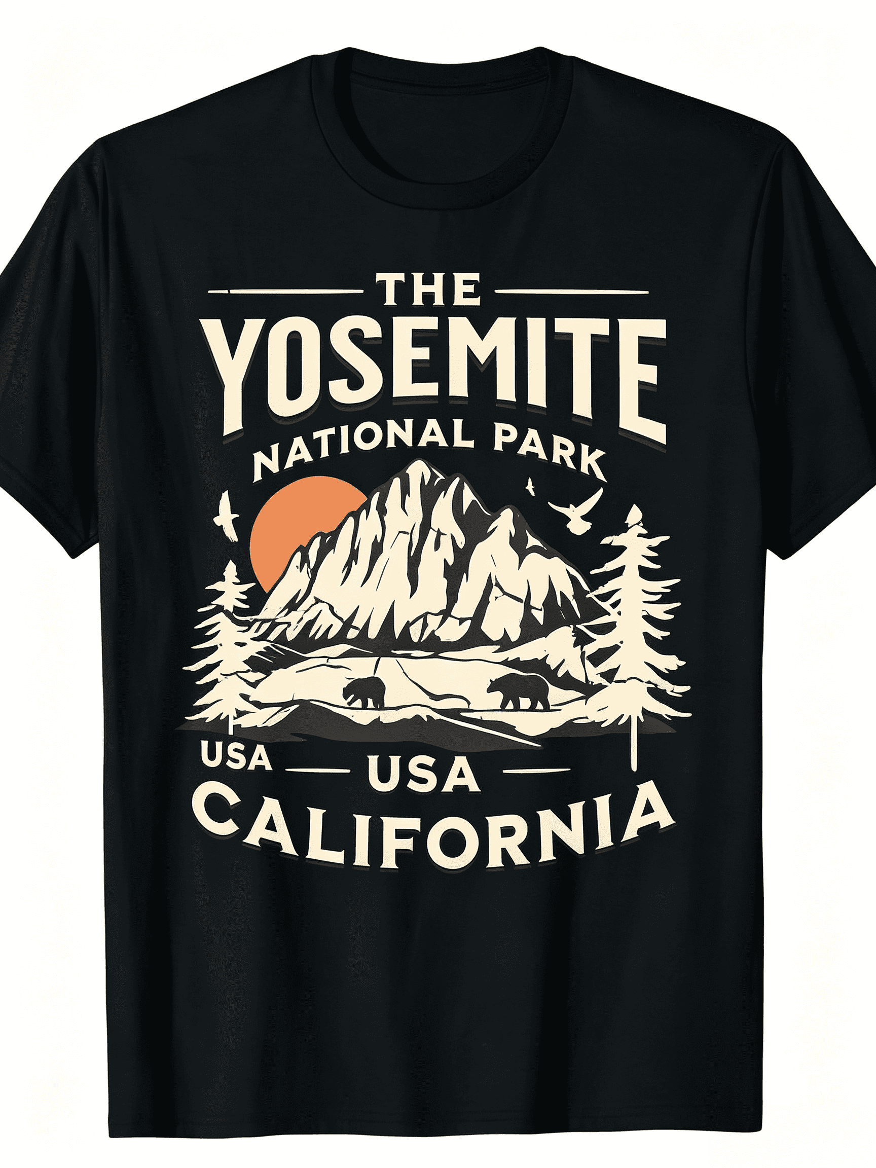 Men's Summer Short Sleeve T-Shirt - Round Neck Casual Top with Geometric Park & Outdoor Print ( Grass, Skyscrapers)
