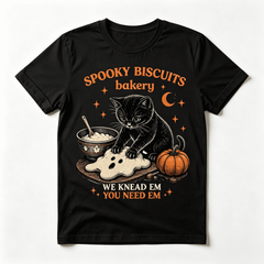 Men's & Women's Funny Halloween T-Shirt Retro Spooky Season Graphic Tee for Fall Parties Haunted Nights Holiday Events and Everyday Casual Wear
