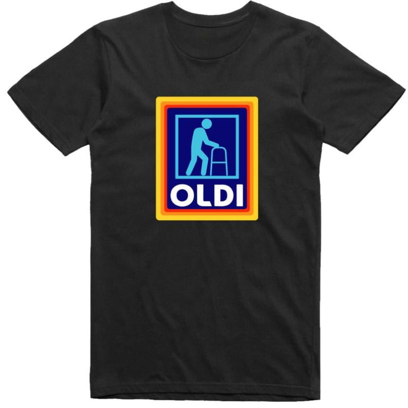 Mens Funny T-Shirt Oldi Parody Gift For Dad Regular Fit