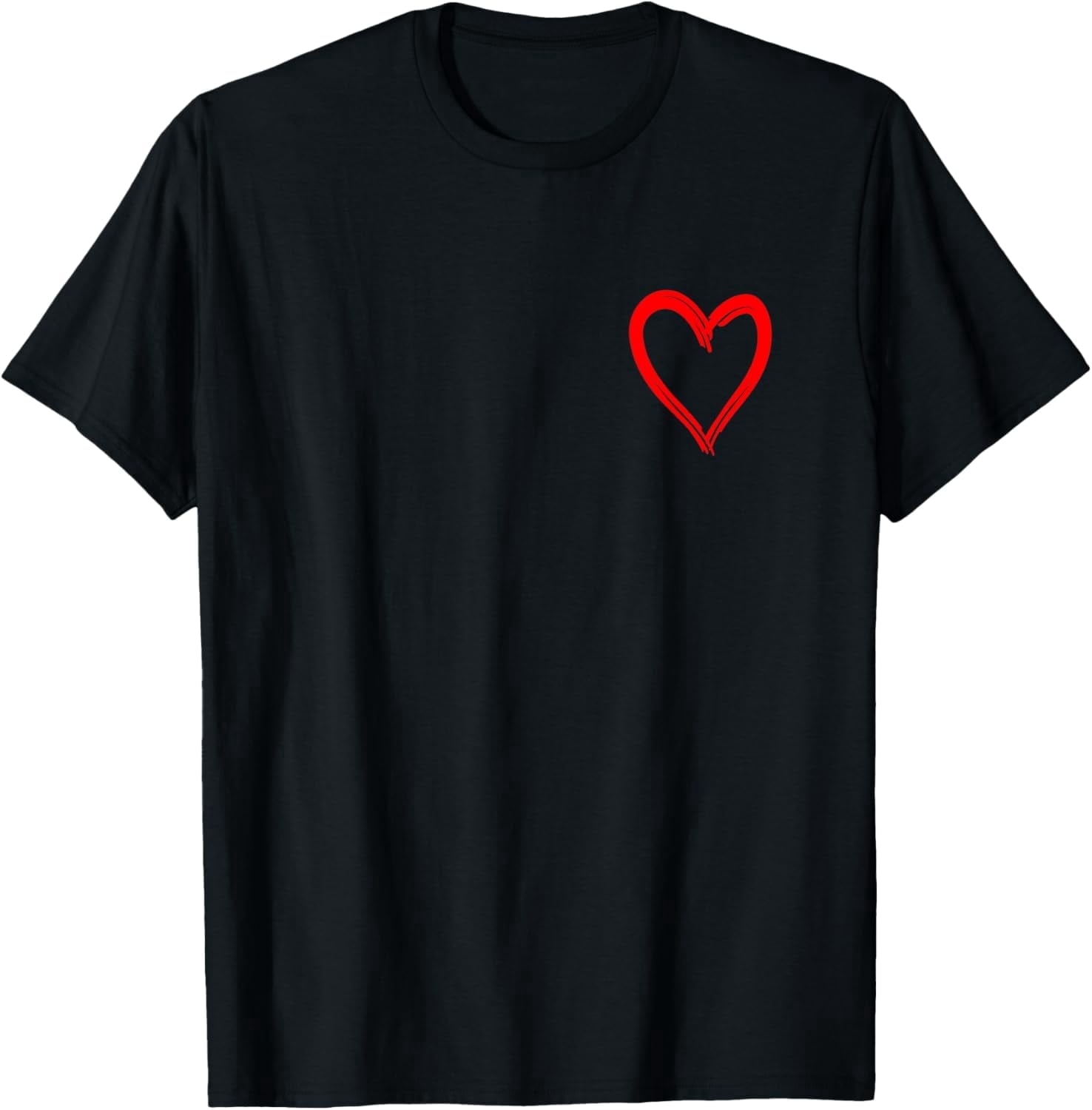 Red Heart Funny Cute Design for Men and Women T-Shirt