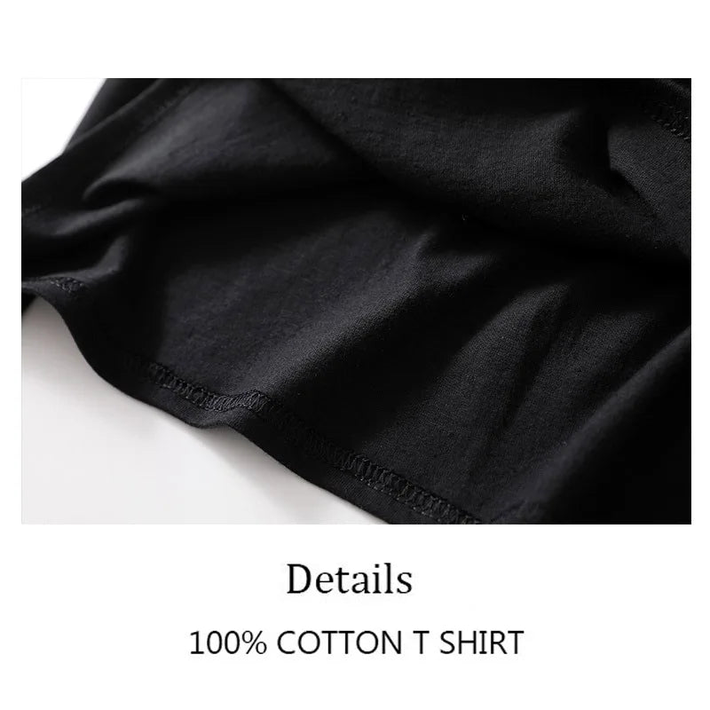 Men's T-shirt 100% Cotton Casual Funny Math Clock Print T Shirt for Men Short Sleeve T-shirt Male Tops