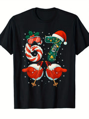 67 Christmas Winter Front Print, Men's Short Sleeve T-Shirt