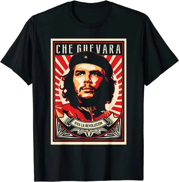Rebel Cuban Shirt Guerrilla Revolution T-Shirt Casual Short Sleeve Men T Shirt Cool Oversized O-neck Tshirt