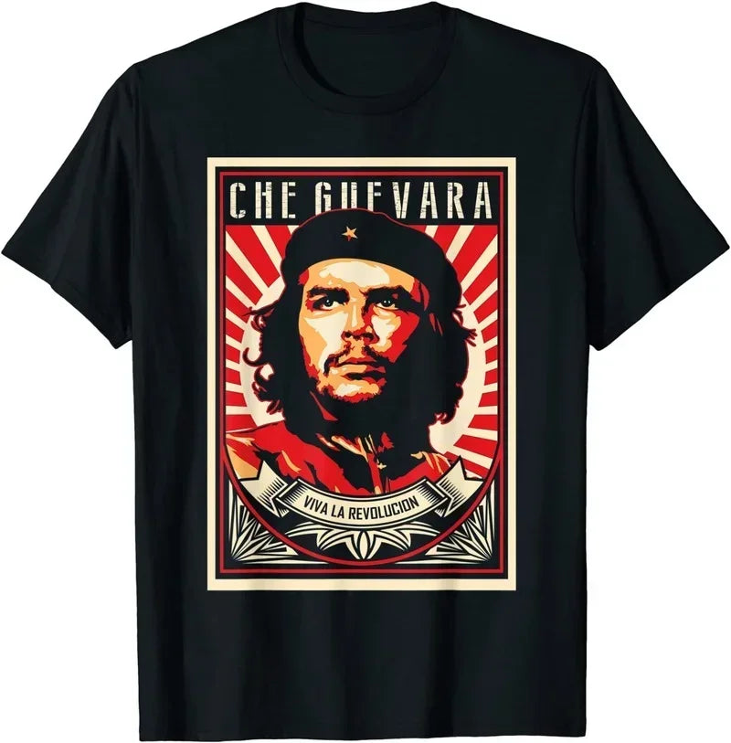 Rebel Cuban Shirt Guerrilla Revolution T-Shirt Casual Short Sleeve Men T Shirt Cool Oversized O-neck Tshirt