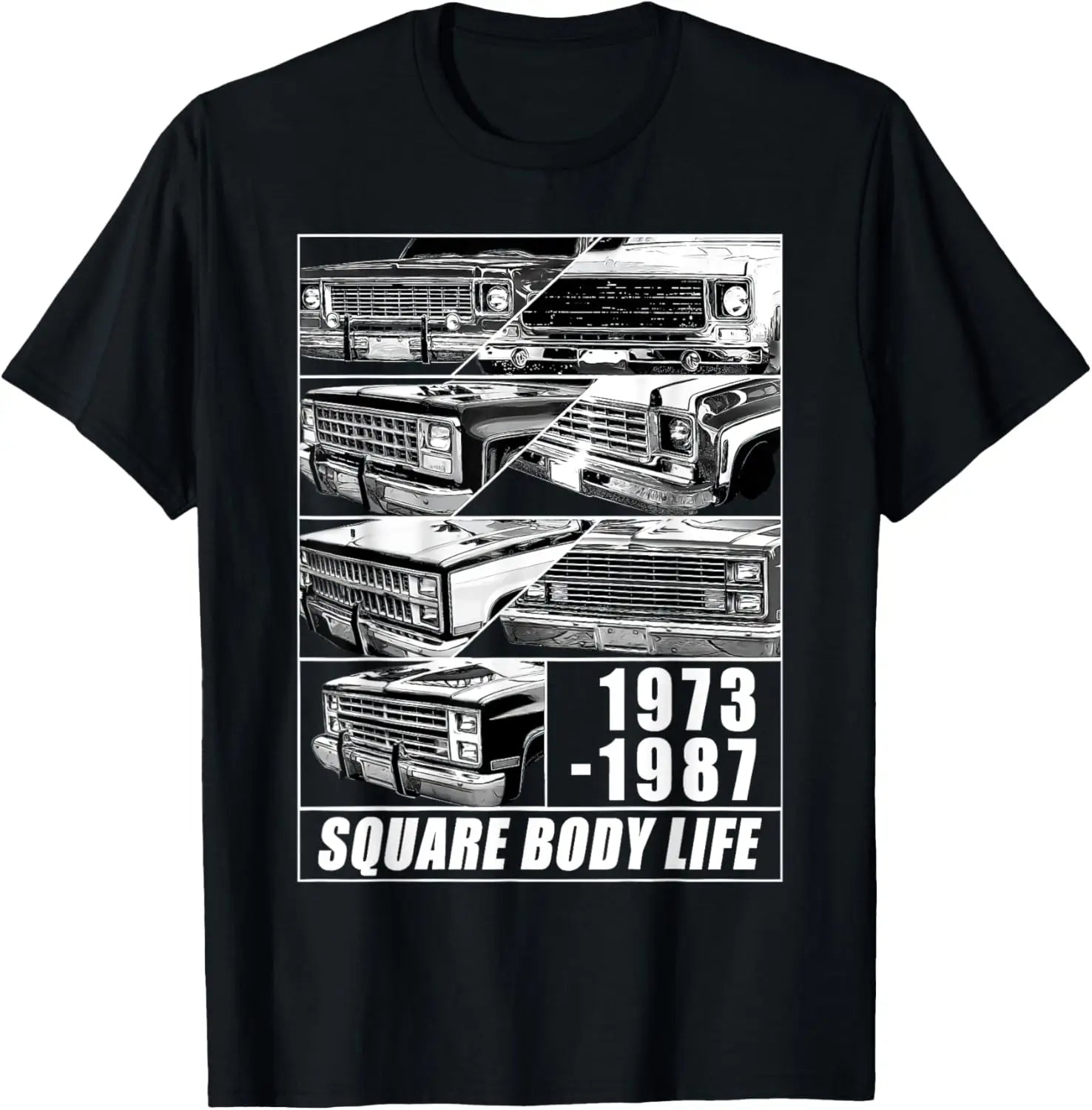1973-1987 Square TruckT-Shirt£¬100% cotton,car fans