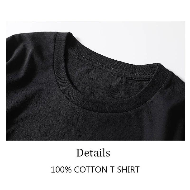 Men's T-shirt 100% Cotton Casual Funny Math Clock Print T Shirt for Men Short Sleeve T-shirt Male Tops