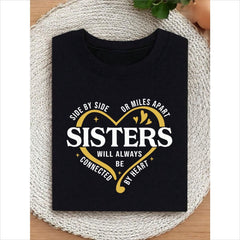 Side By Side Or Miles Apart Sisters T-Shirt, Sister Trip 2026 Shirt, Sister Vacation Matching Outfit, Weekend Trip Shirts For Sisters, Matching Sisters Shirt.